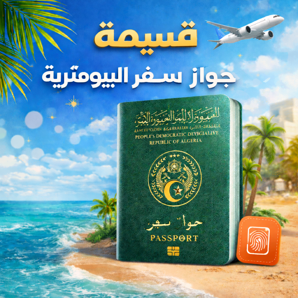 🛂 قسيمة جواز سفر بيومتري