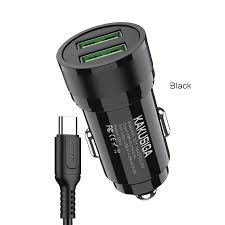 🚗🔌 شاحن سيارة USB مزدوج – شحن سريع وآمن أثناء القيادة ⚡