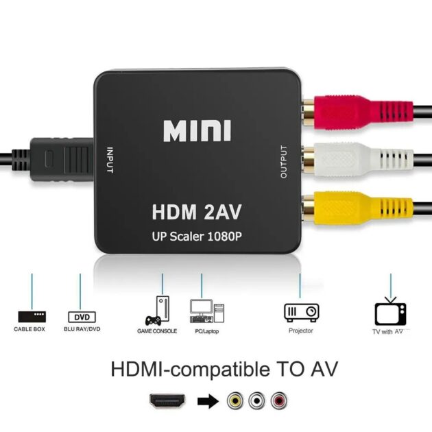 🔌 محول HDMI إلى AV – 🔌