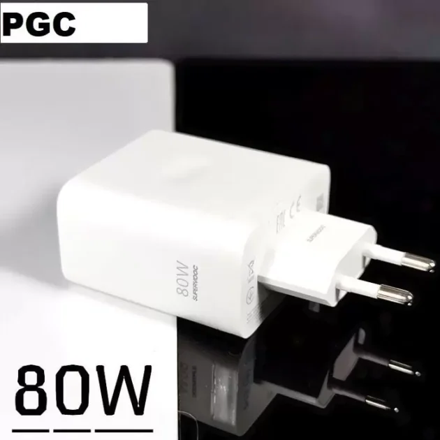 🔌 شاحن OPPO الأصلي 80W – SuperVOOC ⚡